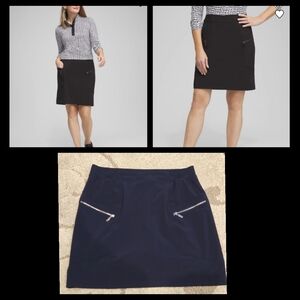 Chico's Zenergy UPF Neema Rib-Mix Skort, size 1.5 (10)